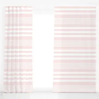 Dekovorhang Streifen Rosa