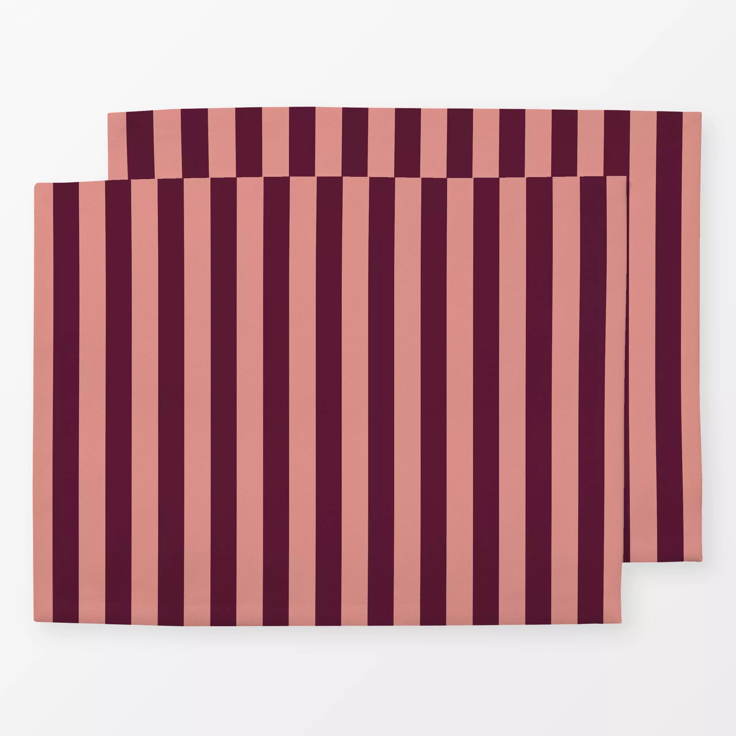 Tischset Striped Burgund Red Rose - Symbole & Muster - von „Studio ROSAGRAU"; rosa, Weihnachten, StudioROSAGRAU, gestreift, ...