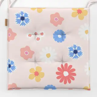 Sitzkissen Blumenmuster groß