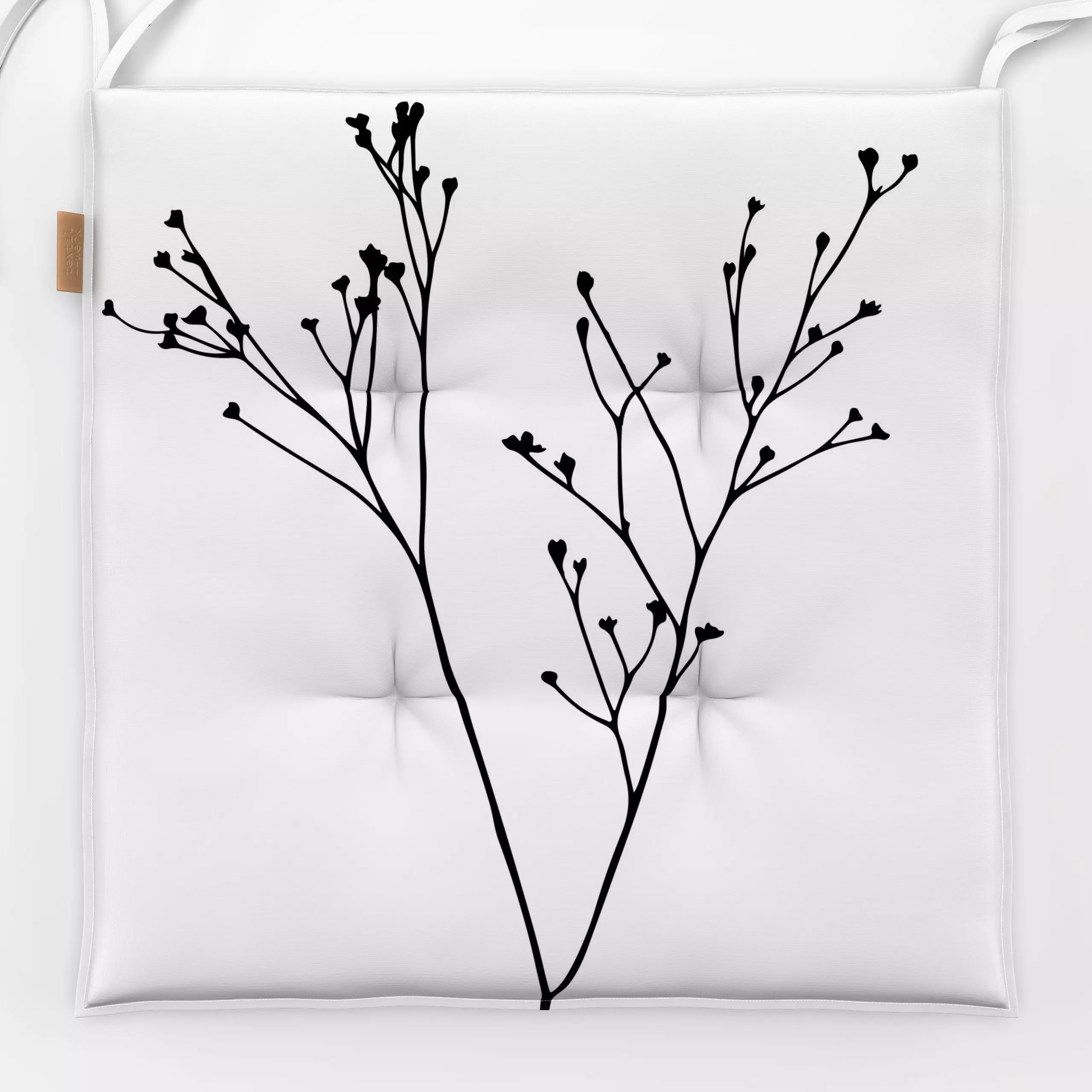 Sitzkissen Delicate Spring Wildflowers - Pflanzen & Botanik - von „Andrea Haase"; Natur, Wildblumen, Wiesenblumen, floral, S...