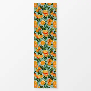 Tischläufer Orangen Sommer blau