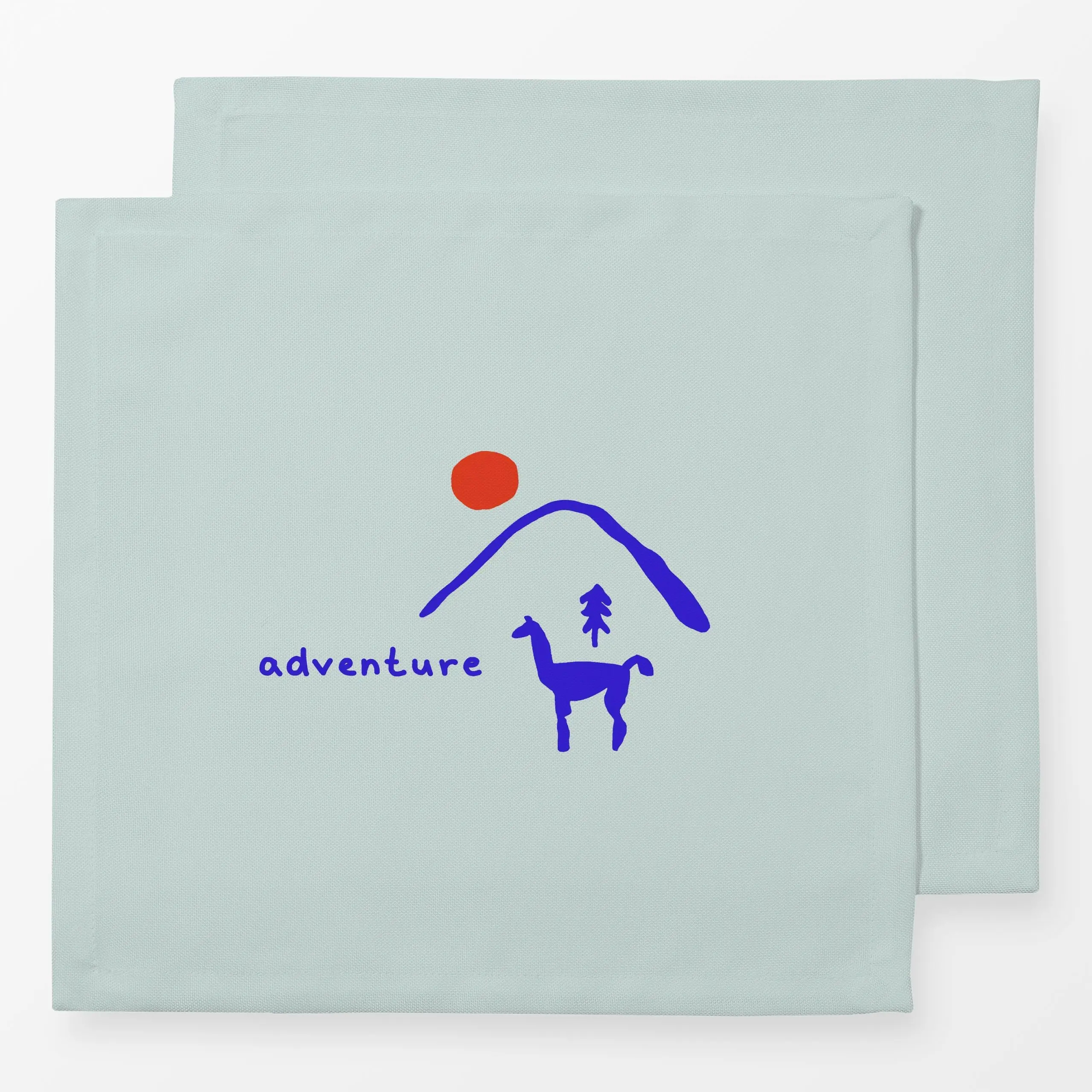 Servietten Mountain Adventure - Natur & Landschaft, Tiere, Sprüche & Schriftzüge - von „Julia Schumacher"; Berge, Alpaka, Ta...