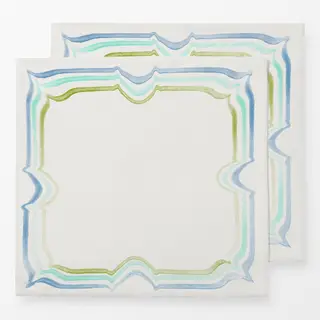 Servietten Streifen Rahmen