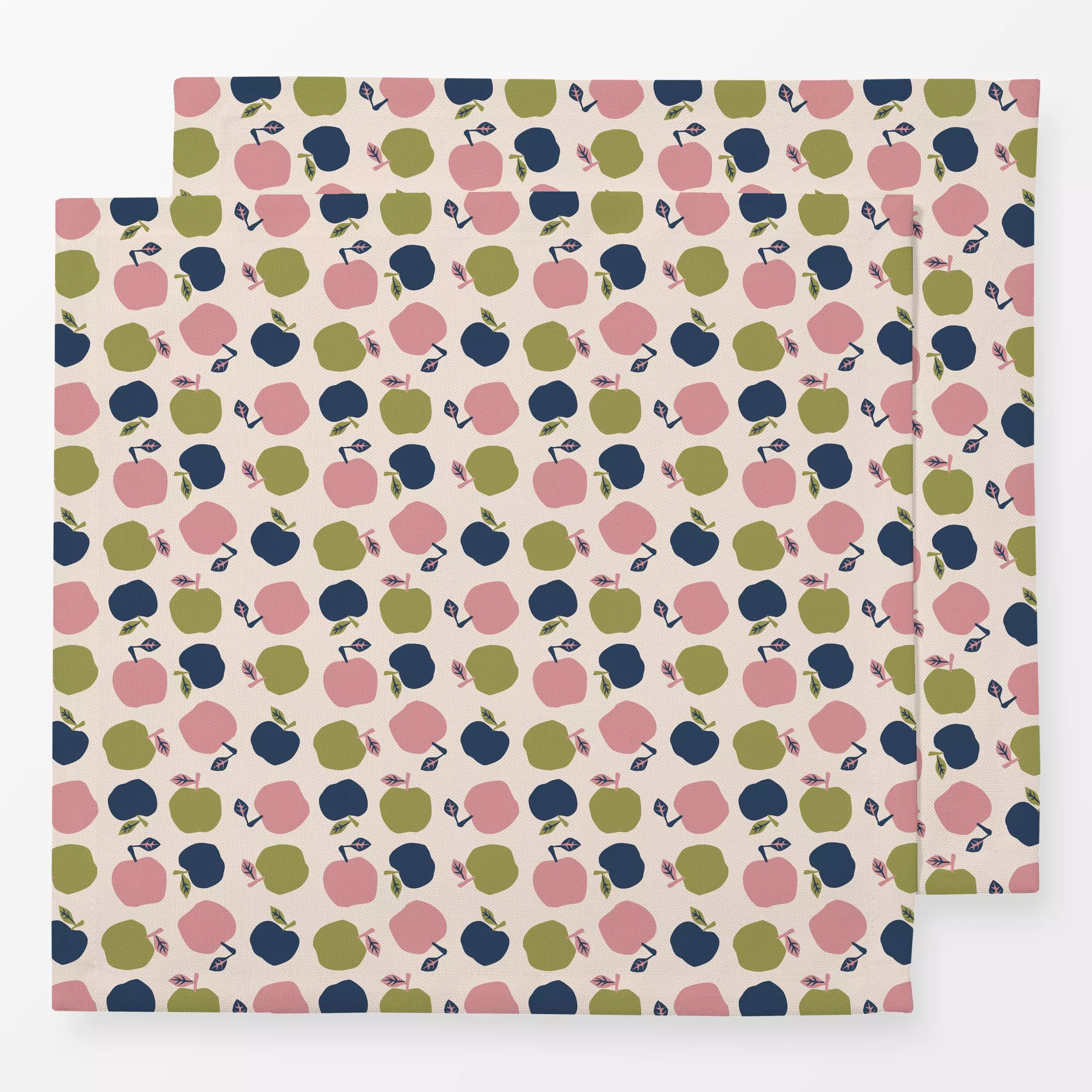 Servietten Muster Äpfel - Herbst, Früchte - von „Kerstin Ax"; Obst, Muster, Sommer, Herbst, Herbstdeko, herbstlich, Herbstst...