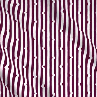 Meterware Streifen mit Wellen Burgundy