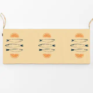 Bankauflage Sardine Fish & Orange Slices