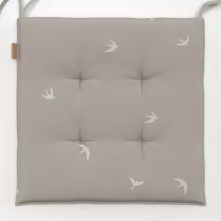 Sitzkissen Schwalben greige