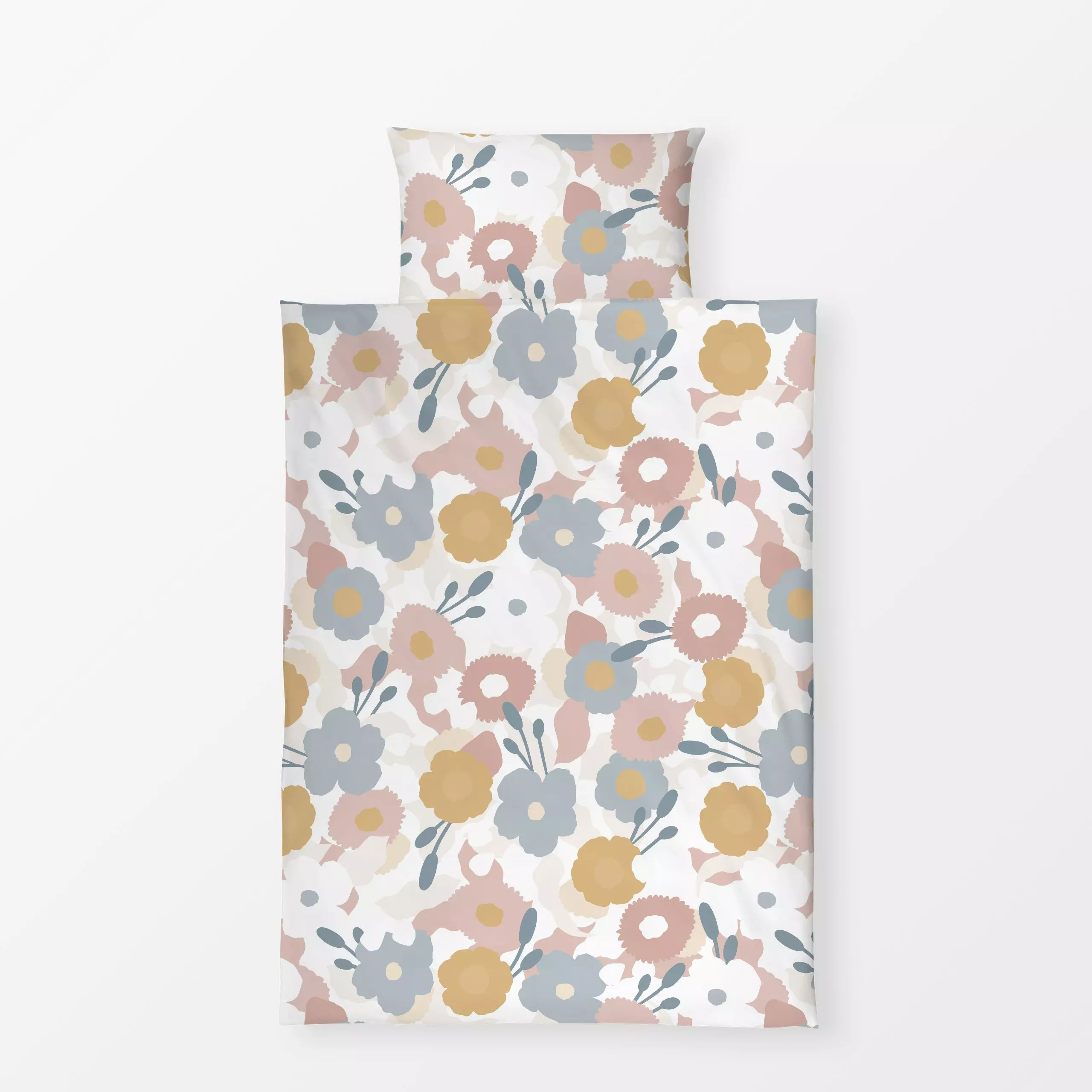 Bettwäsche Pastell-abstrakte Blumen - Blumen & Florales, Symbole & Muster, Pflanzen & Botanik - von „Sara Maria"; abstrakt, ...
