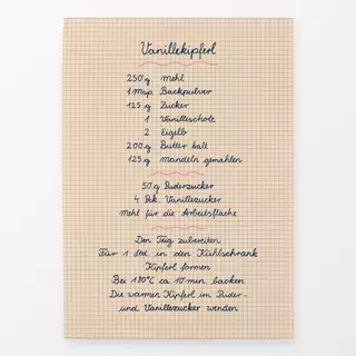 Geschirrtuch Vanillekipferl Rezept