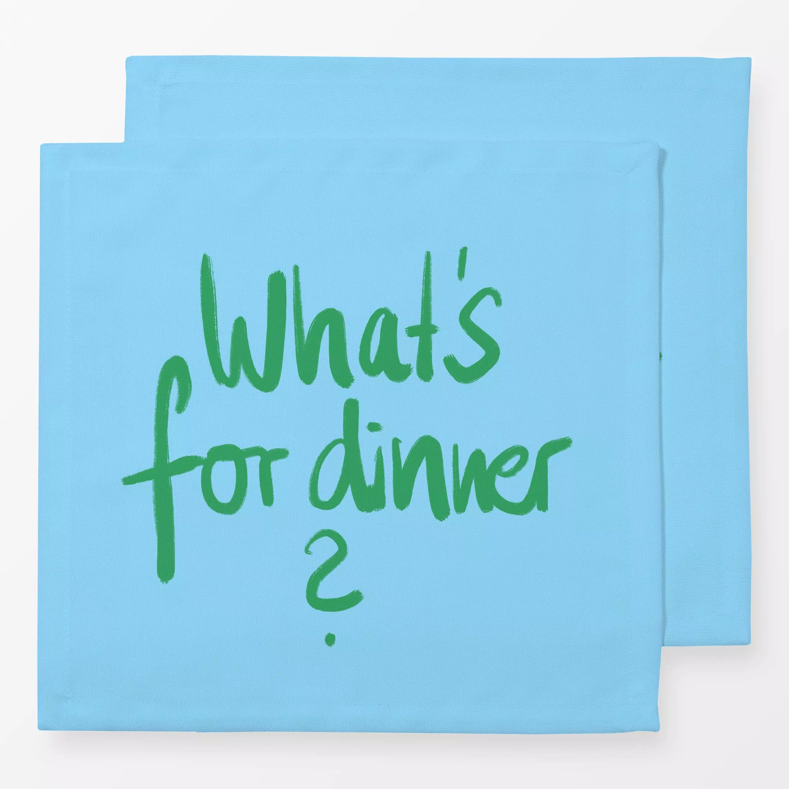 Servietten What ́s for dinner? - Sprüche & Schriftzüge, Küche, Essen & Trinken - von „Sophie Augustin Illustration"; typograf...