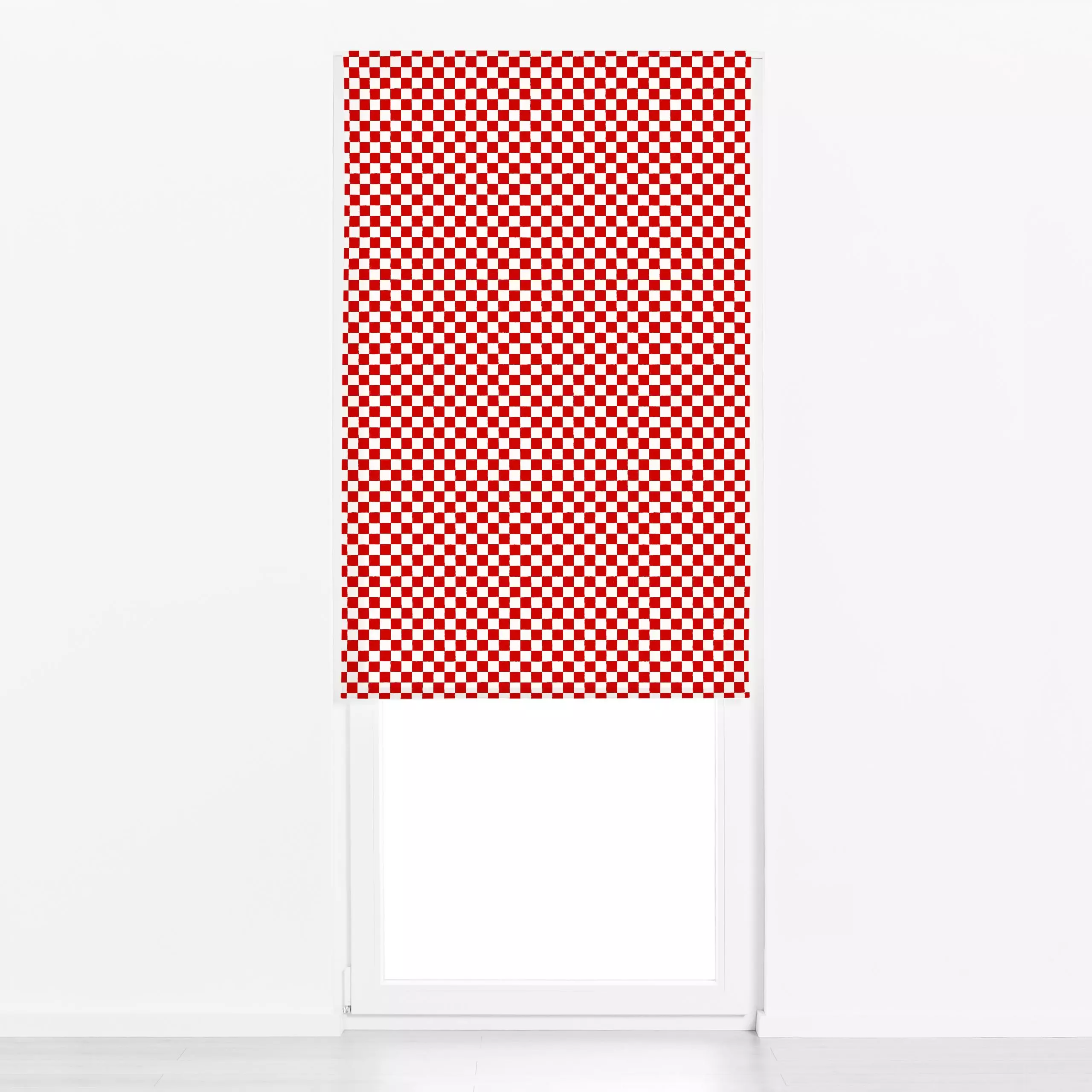 Raffrollo Karo Rot - Sommer - von „Sophie Augustin Illustration"; Sommer, Karo, Italien, italienisch