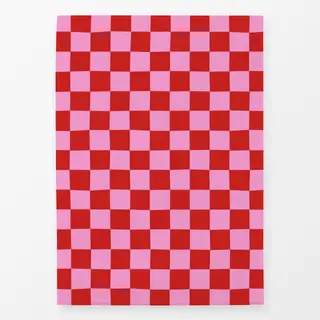 Geschirrtücher Chess Pattern red pink