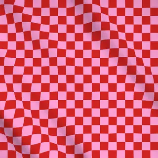 Meterware Chess Pattern red pink