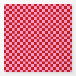 Tischdecke Chess Pattern red pink