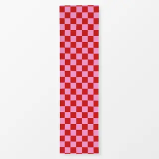 Tischläufer Chess Pattern red pink