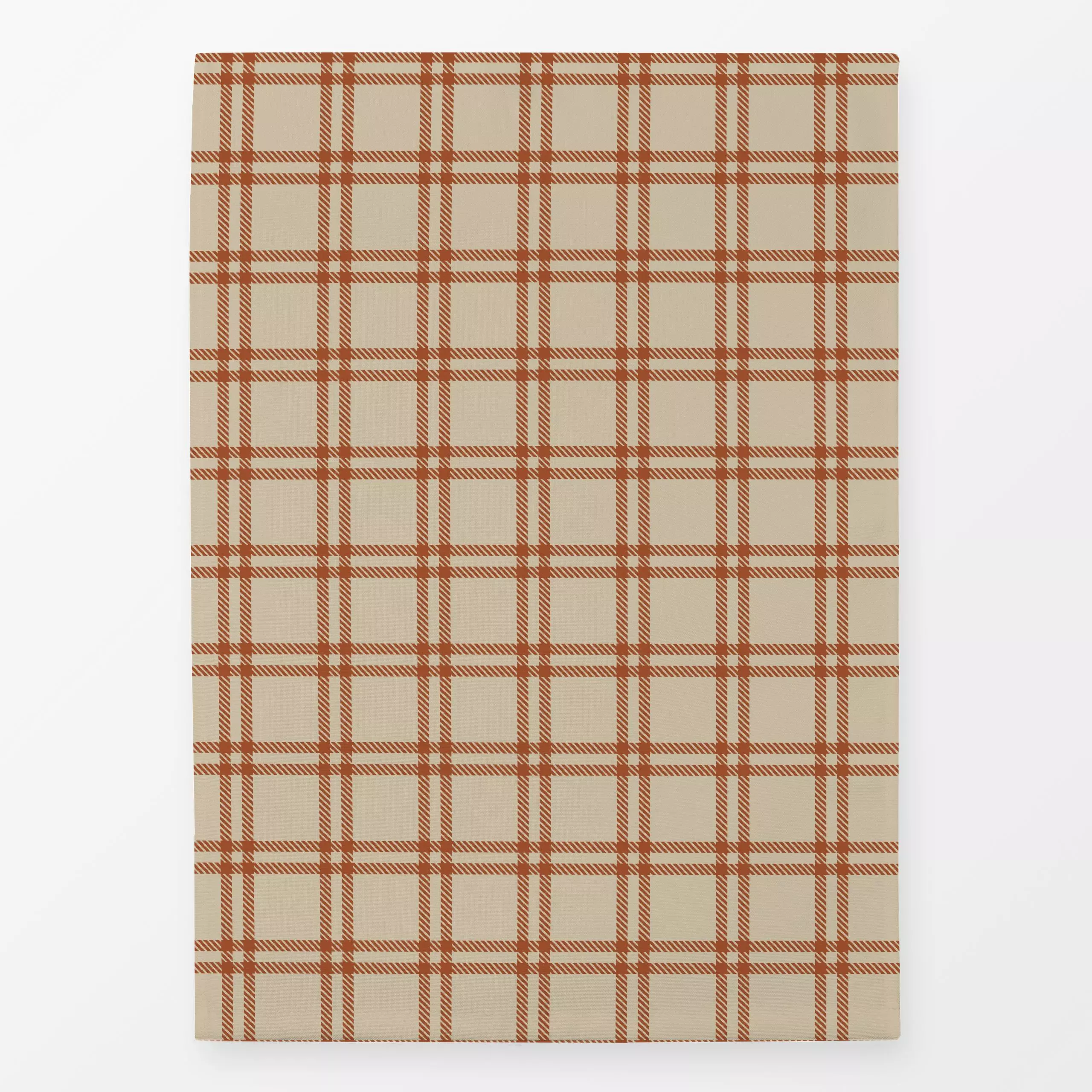 Geschirrtücher Herbstkaro Ocker - Herbst, Symbole & Muster, Retro & Vintage - von „Uta Naumann"; boho, Muster, abstrakt, vin...