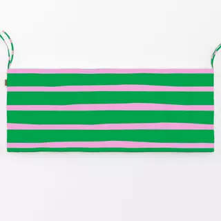 Bankauflage Bold stripes green pink