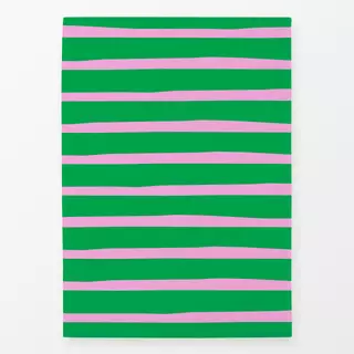 Geschirrtuch Bold stripes green pink