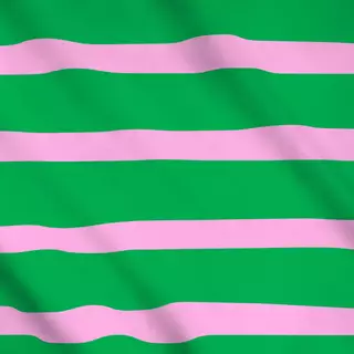 Meterware Bold stripes green pink