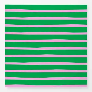 Tischdecke Bold stripes green pink