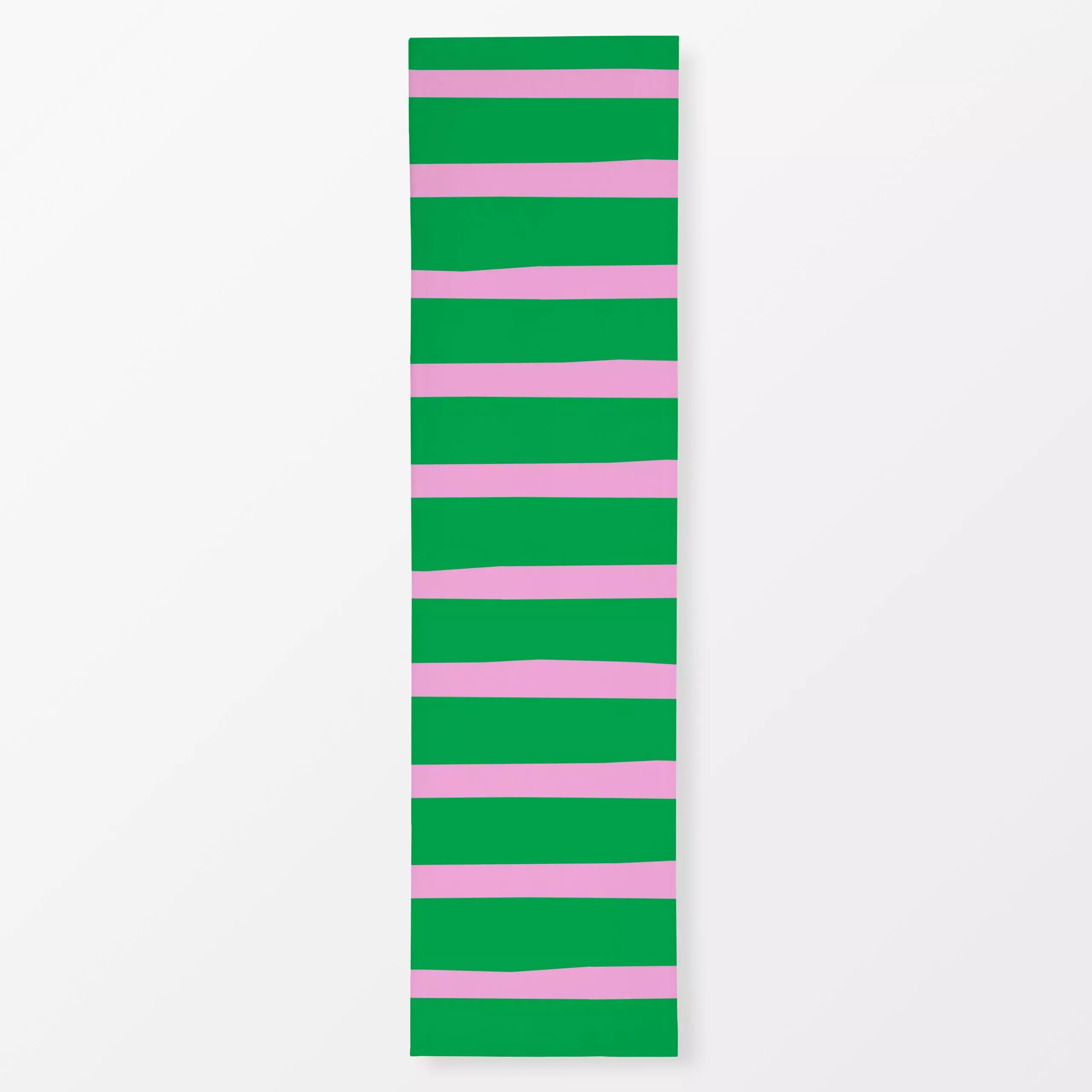 Tischläufer Bold stripes green pink - Symbole & Muster - von „Lisa Jasmin Bauer"; Streifen, Farben, farbenfroh, colorful, ge...