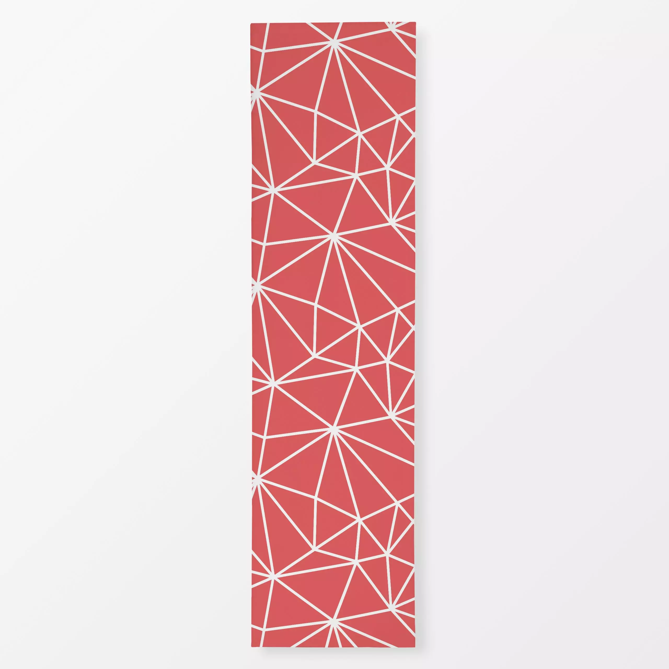 Tischläufer Grafische Linien Koralle-Blau - Sommer, Symbole & Muster - von „Heyduda"; Muster, minimal, Geometrisch, modern, ...