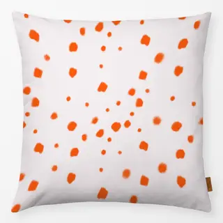 Kissen Fleckenmuster Orange