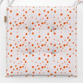 Sitzkissen Fleckenmuster Orange