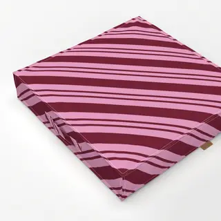 Bodenkissen Streifen diagonal pink rot