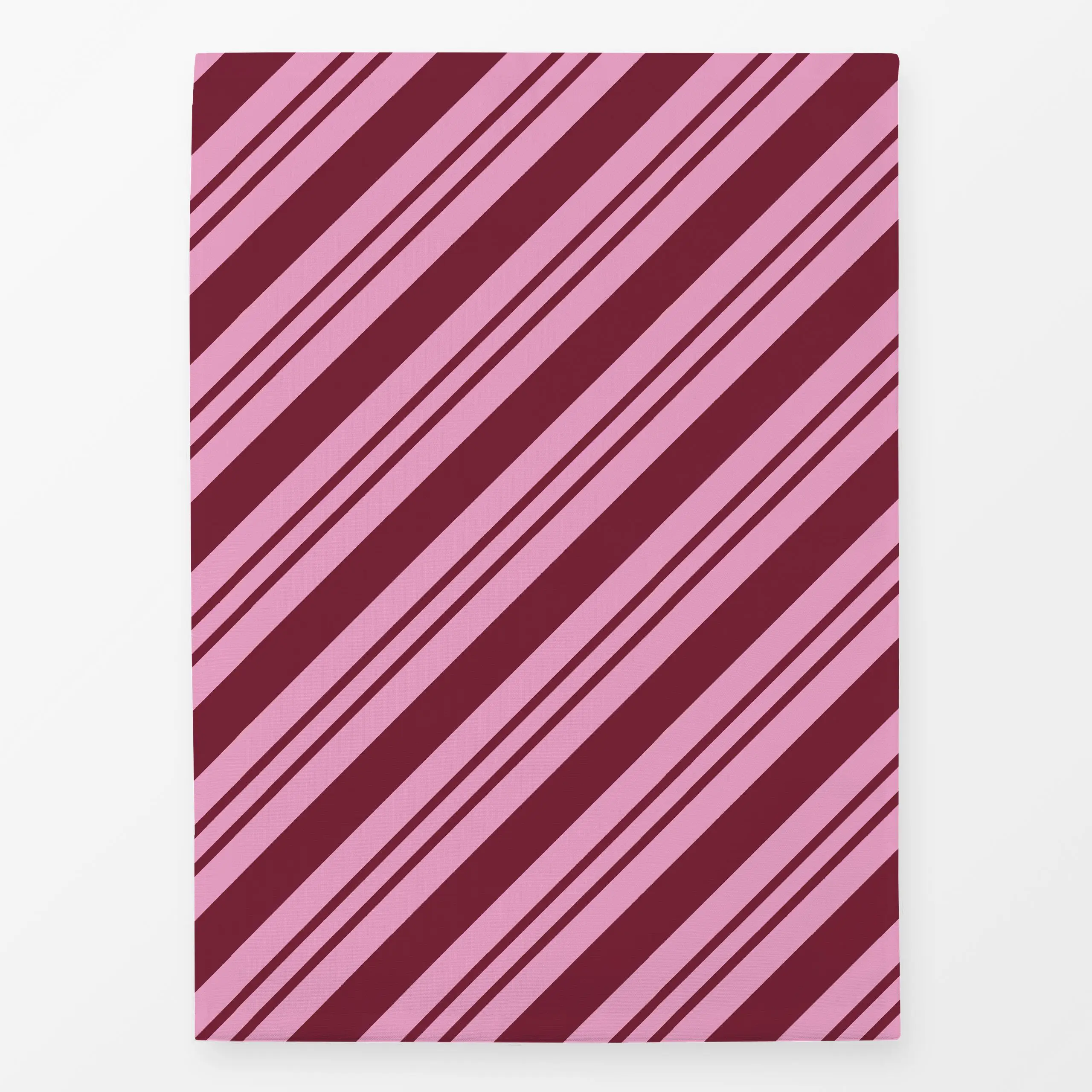 Geschirrtücher Streifen diagonal pink rot - Weihnachten, Symbole & Muster - von „Studio Kesse"; Streifen, Weihnachten, pink,...