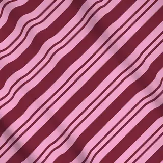 Meterware Streifen diagonal pink rot