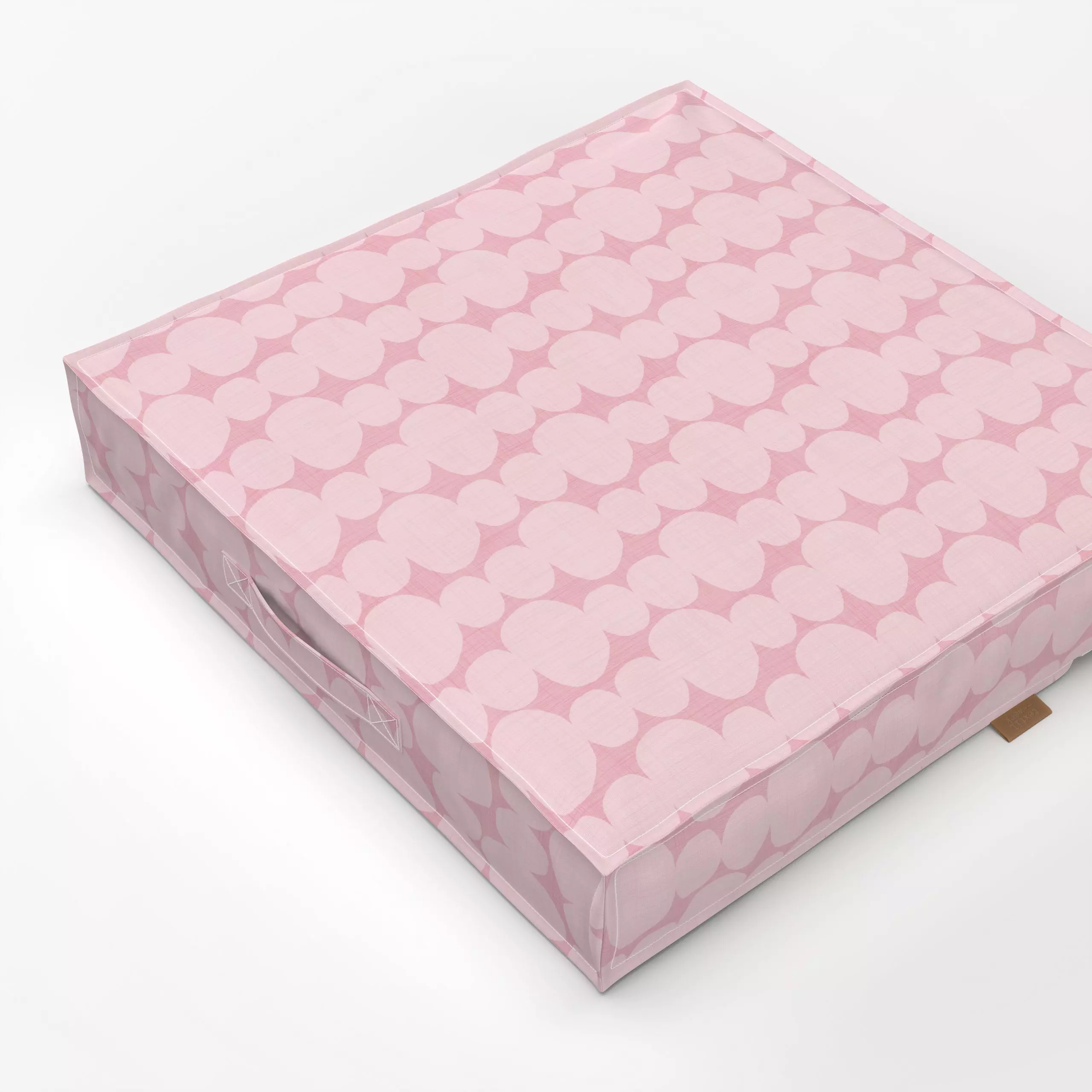 Bodenkissen Kreise rosa - Herbst, Symbole & Muster - von „Kathrin Löffler"; abstrakt, rosa, Retro, Geometrisch, Kreise
