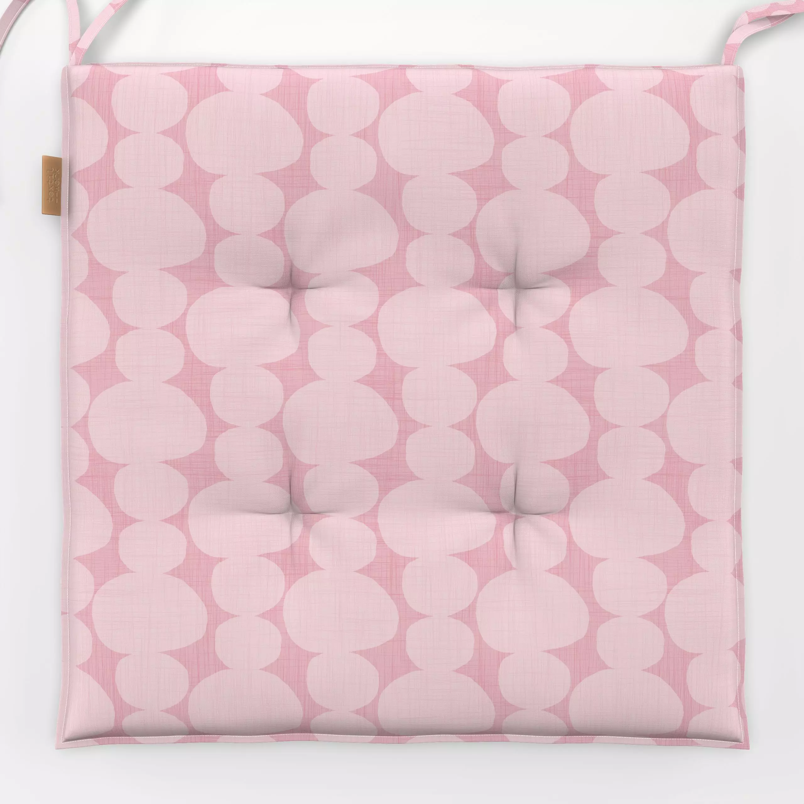 Sitzkissen Kreise rosa - Herbst, Symbole & Muster - von „Kathrin Löffler"; abstrakt, rosa, Retro, Geometrisch, Kreise