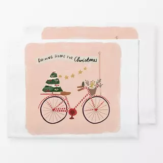 Tischset Weihnachtsfahrrad