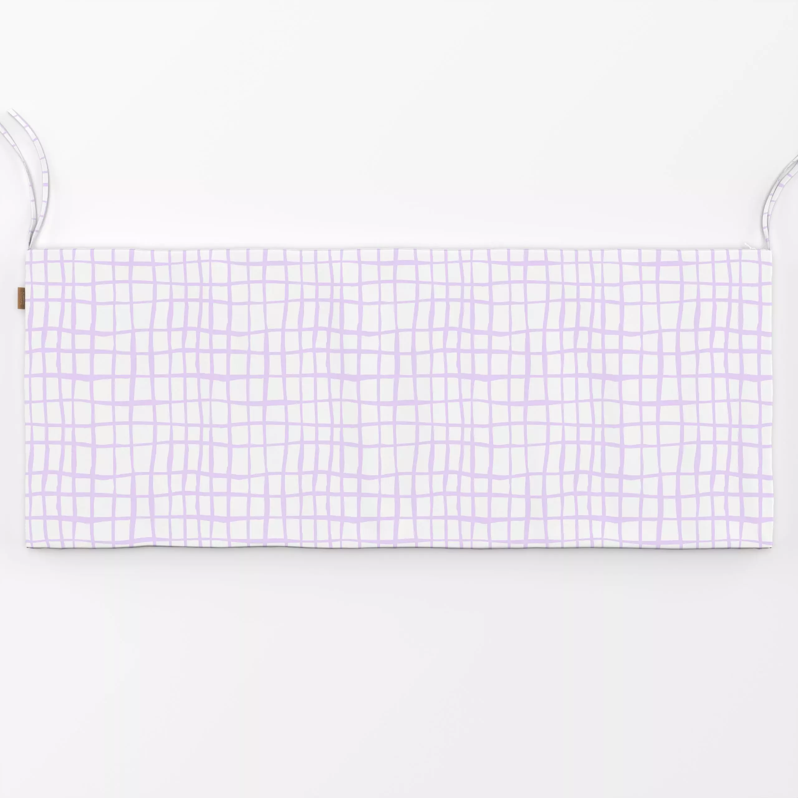 Bankauflage Flieder Grid - Symbole & Muster - von „Studio ROSAGRAU"; Muster, Tusche, minimal, grid, Karo