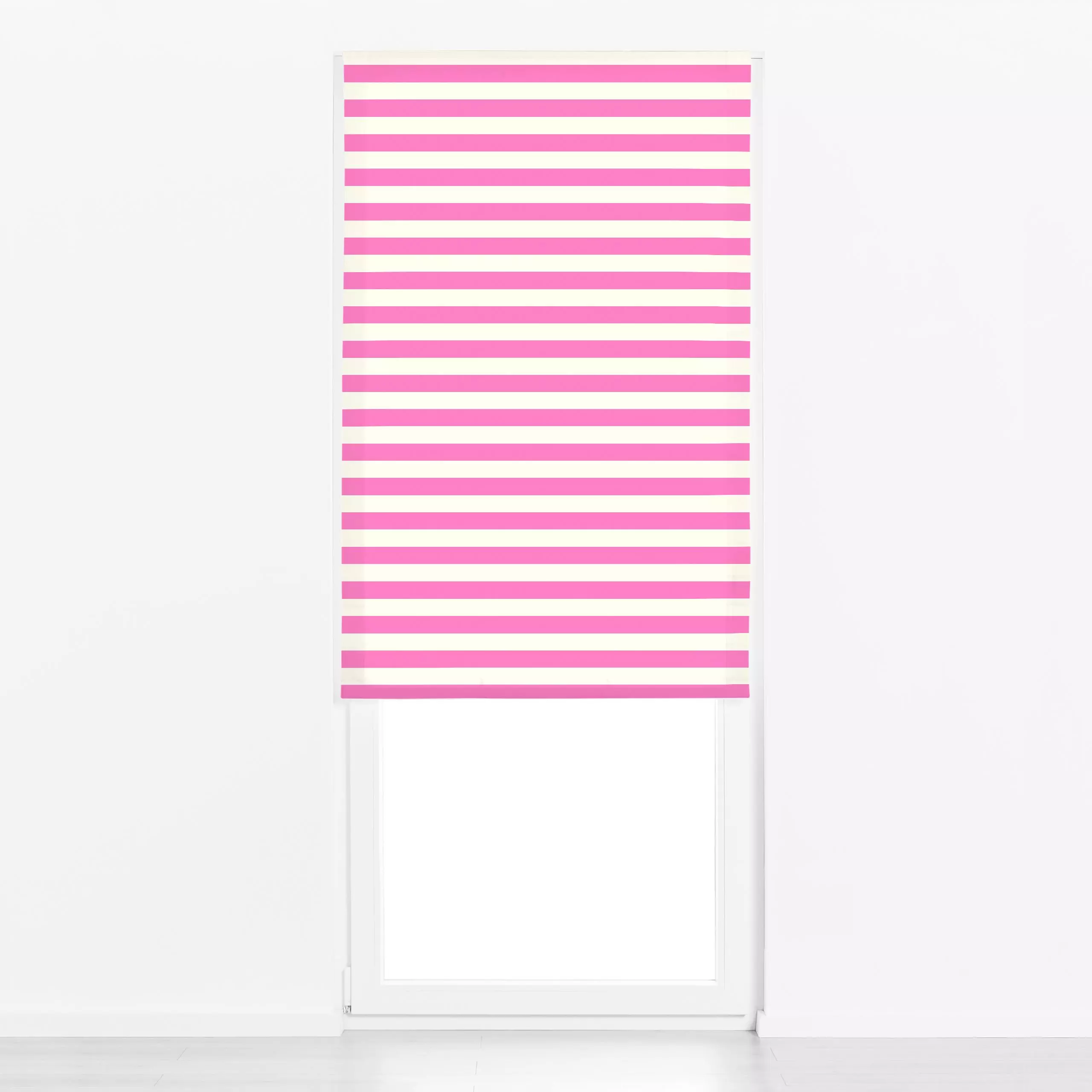 Raffrollo Streifen Pink Bold - Symbole & Muster - von „Jana Moßmann"; Muster, Streifen, pink, pattern, neon, Streifenmuster,...
