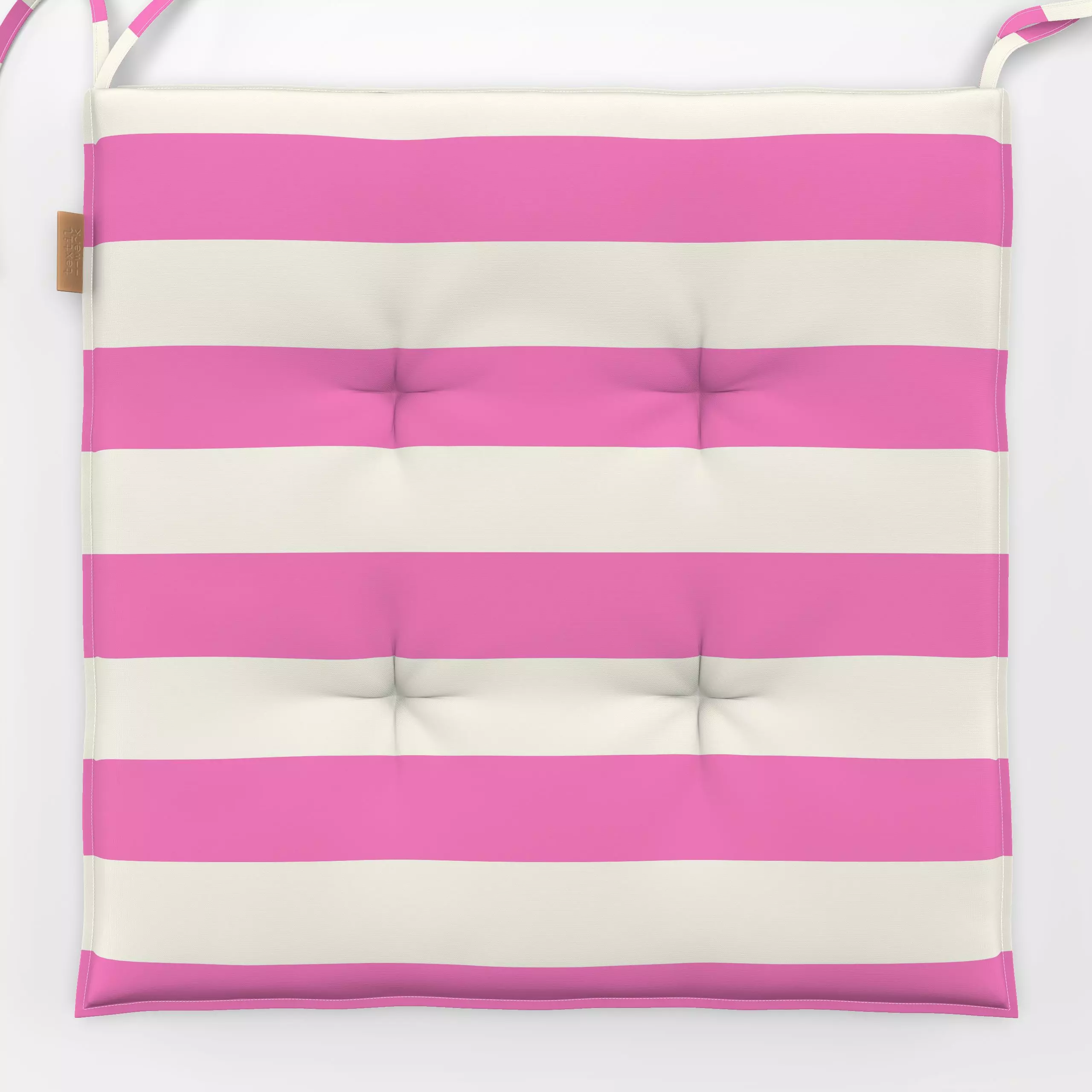 Sitzkissen Streifen Pink Bold - Symbole & Muster - von „Jana Moßmann"; Muster, Streifen, pink, pattern, neon, Streifenmuster...