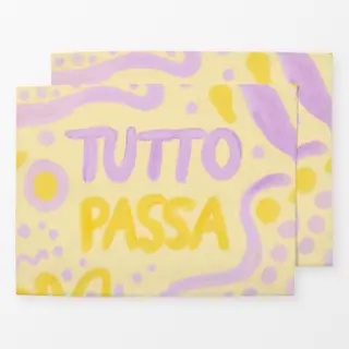 Tischset Tutto Passa Gelb Lila