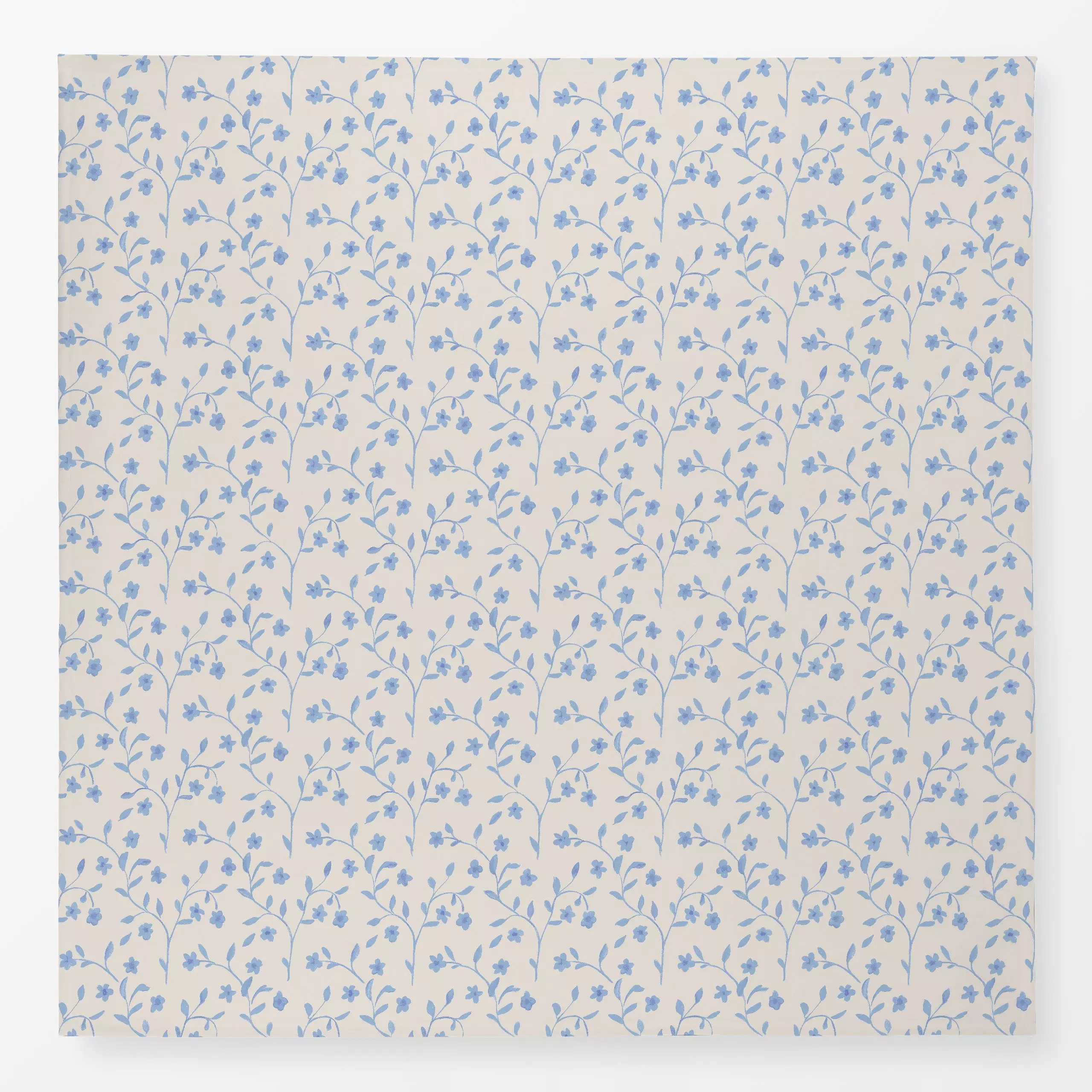 Tischdecke Blumen Ranken blau, Blumen, gemustert, von Studio Kesse