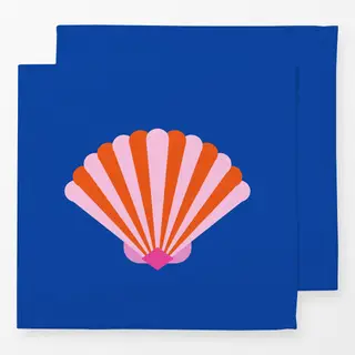 Servietten Shell and Stripes Orange