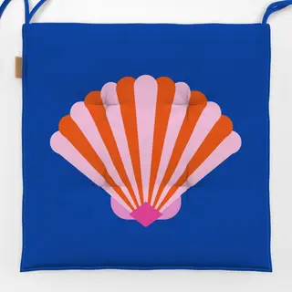 Sitzkissen Shell and Stripes Orange