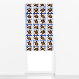 Raffrollo Swirl Sun Pattern