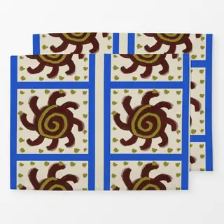 Tischset Swirl Sun Pattern