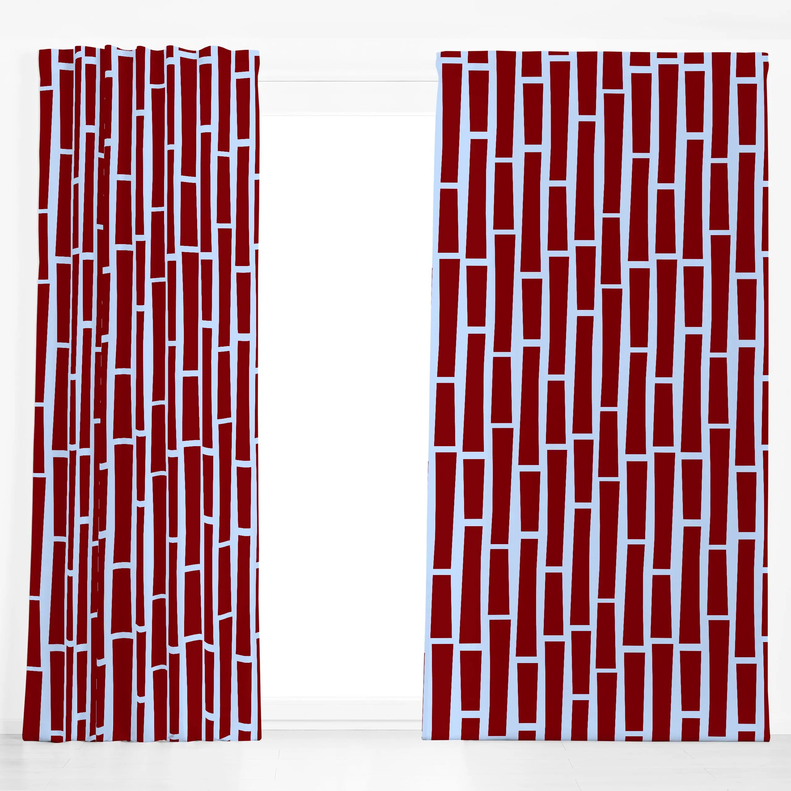 Dekovorhang FORMA Blocks #1 - Symbole & Muster - von „Lisa Jasmin Bauer"; Muster, Streifen, formen, kariert, trendfarben, St...