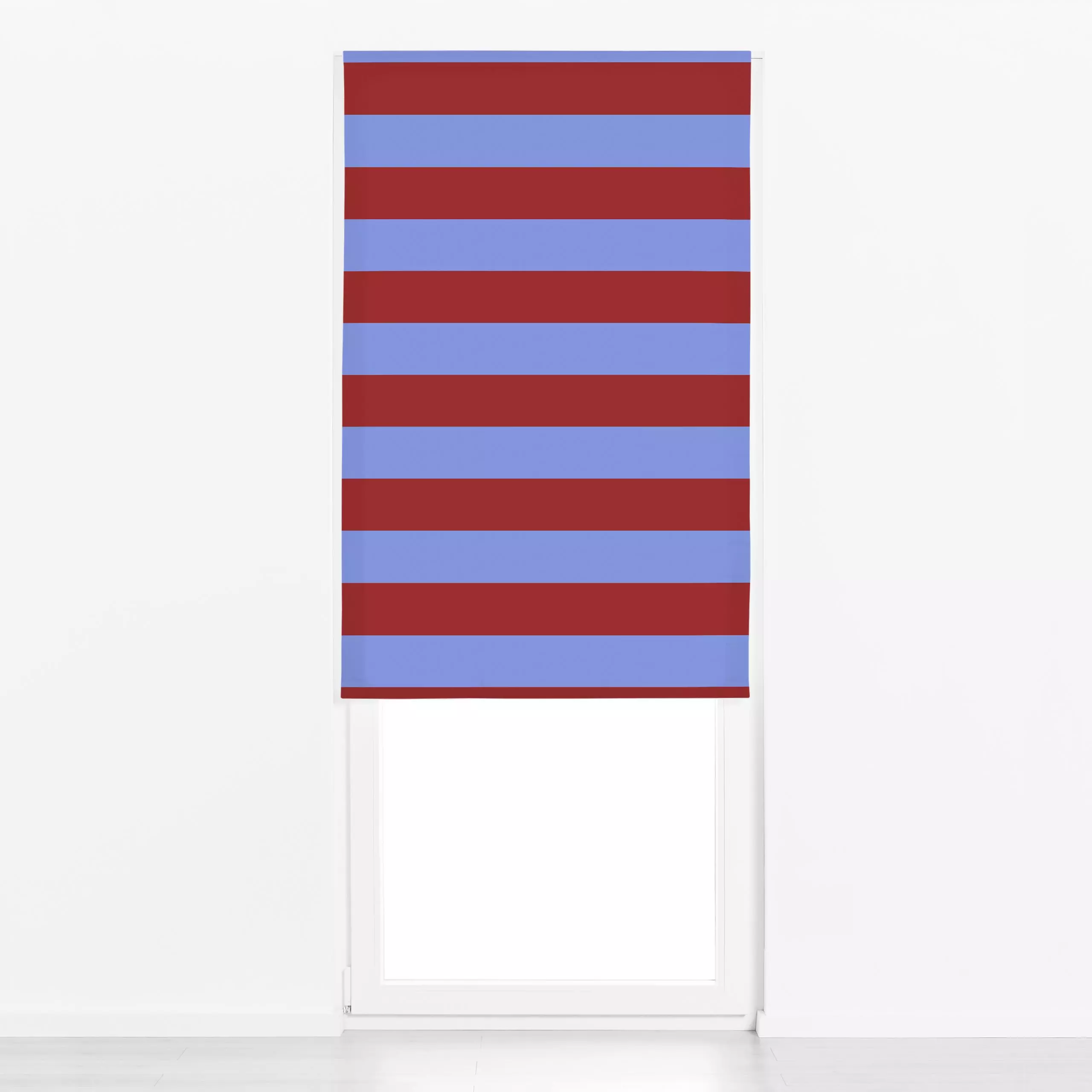 Raffrollo StripesNo12 - Symbole & Muster - von „Studio ROSAGRAU"; Streifen, Sommer, rot, StudioROSAGRAU, gestreift, colourbl...