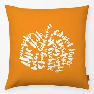 Kissen Herbst Halloween Lettering