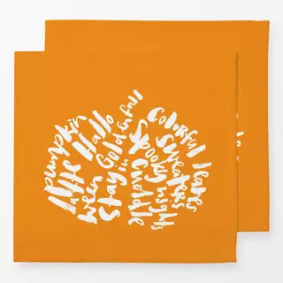 Servietten Herbst Halloween Lettering