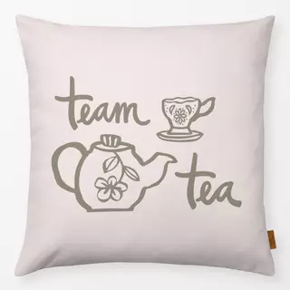 Kissen Team Tea Tee Geschirr