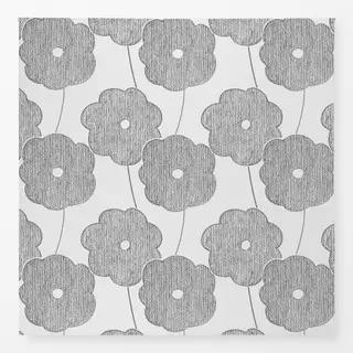 Tischdecke Crayon Flower anthracite