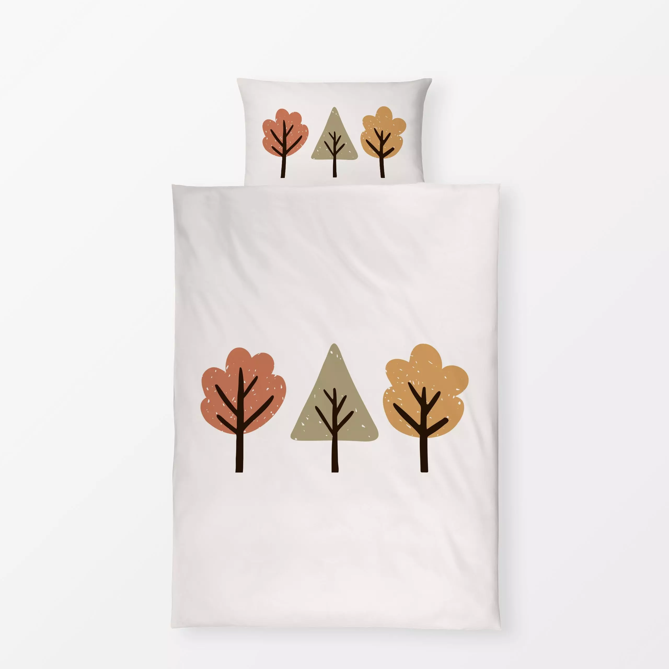 Bettwäsche Bäume Waldfreunde - Herbst, Natur & Landschaft, Pflanzen & Botanik - von „Kathrin Woo"; Bäume, Wald, Herbst, Herb...